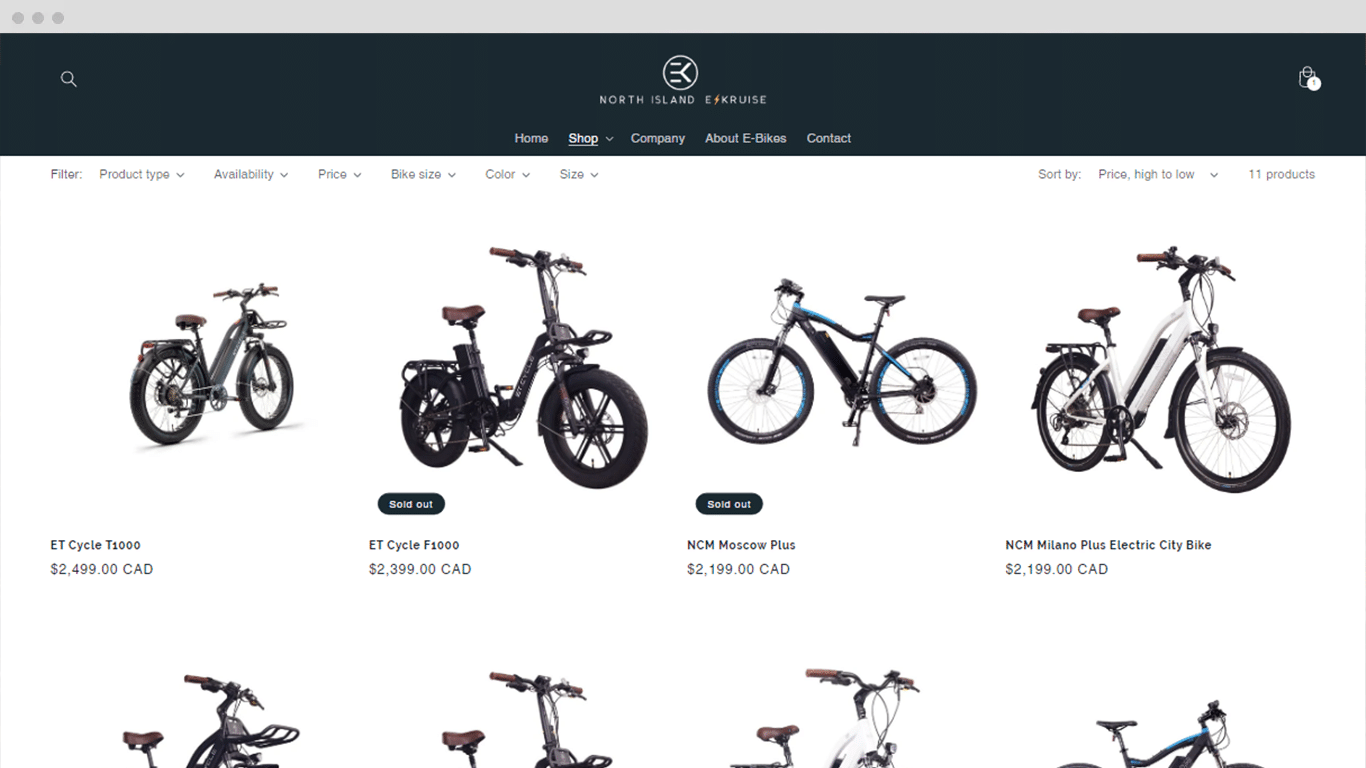 E-Kruise Shop | Boleyn Media Group