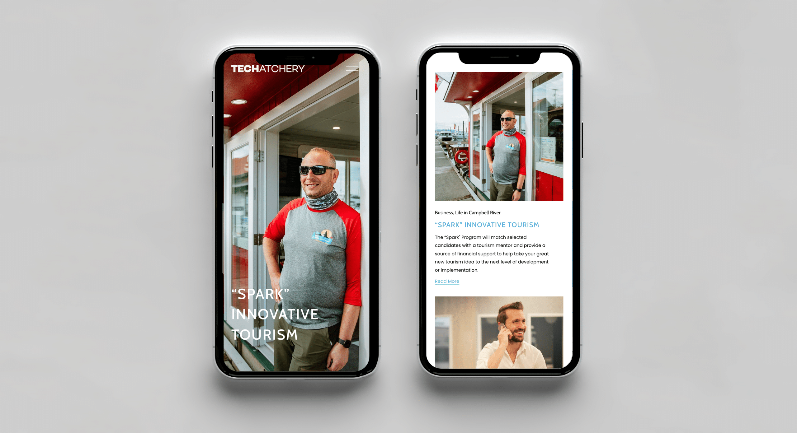 Techatchery | Mobile website mockups