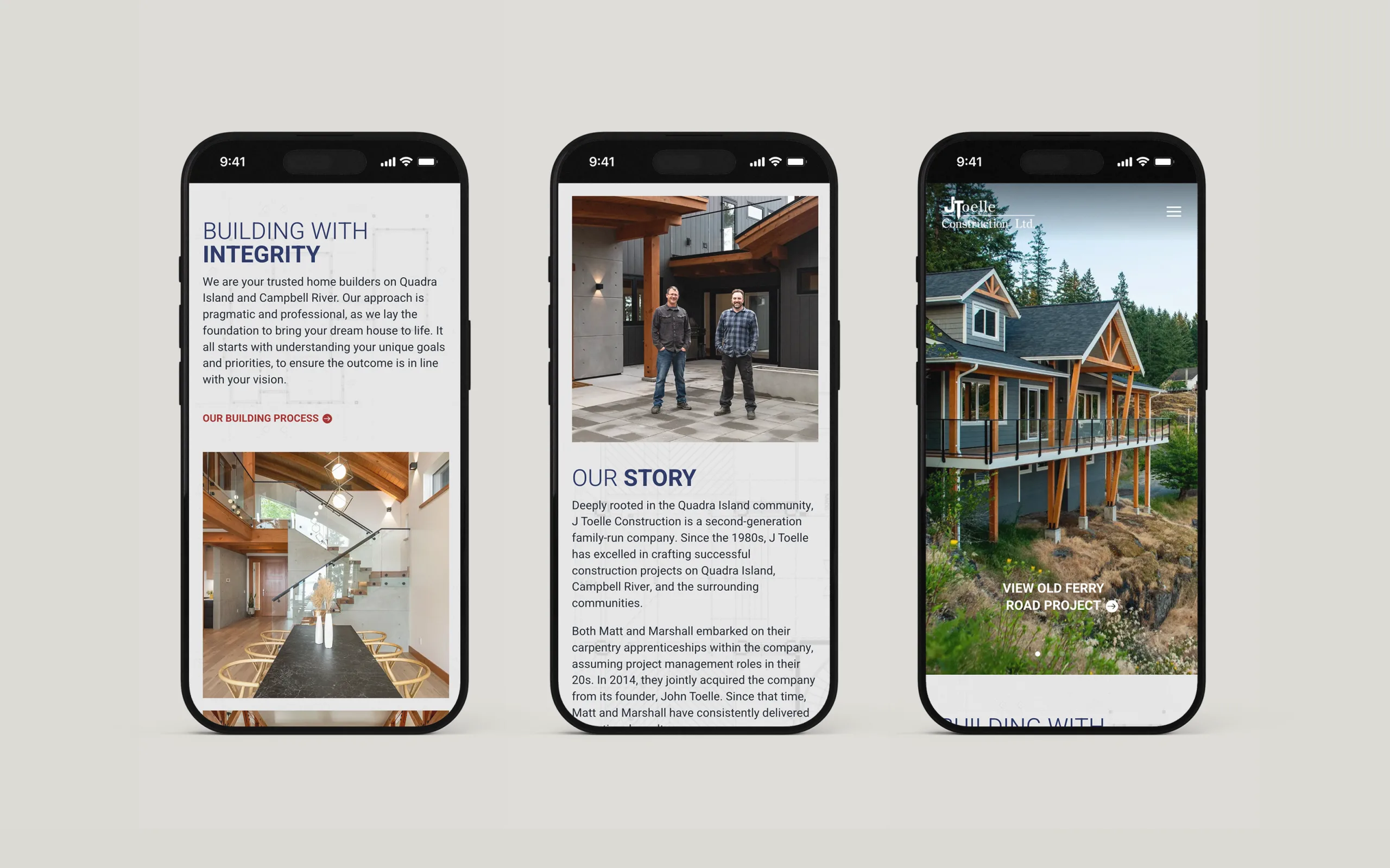 J Toelle Construction | Website Design