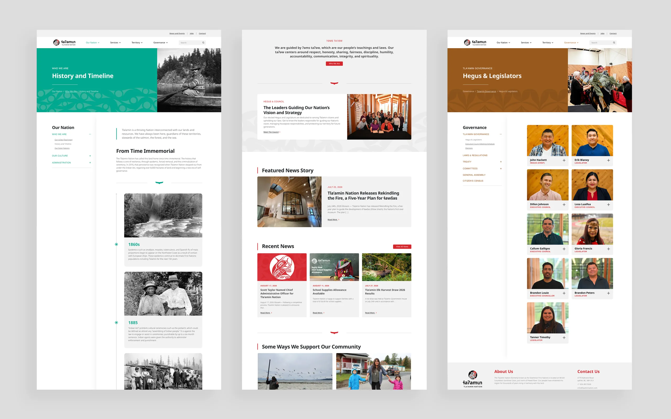 Tla'amin Nation | Website